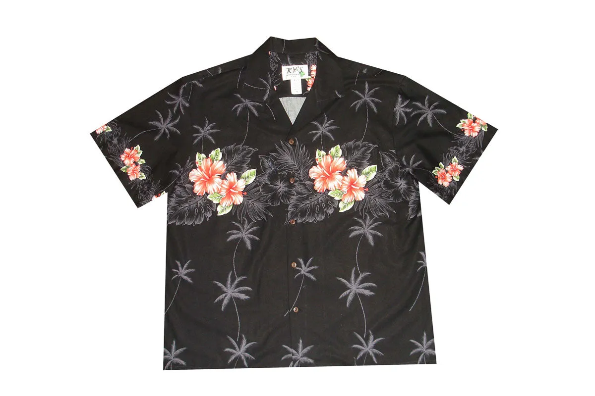 50TH State Flower Cotton Men's Aloha Shirt