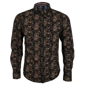 Bajieli New York City Quality Finest Long Sleeve Shirt-Brown