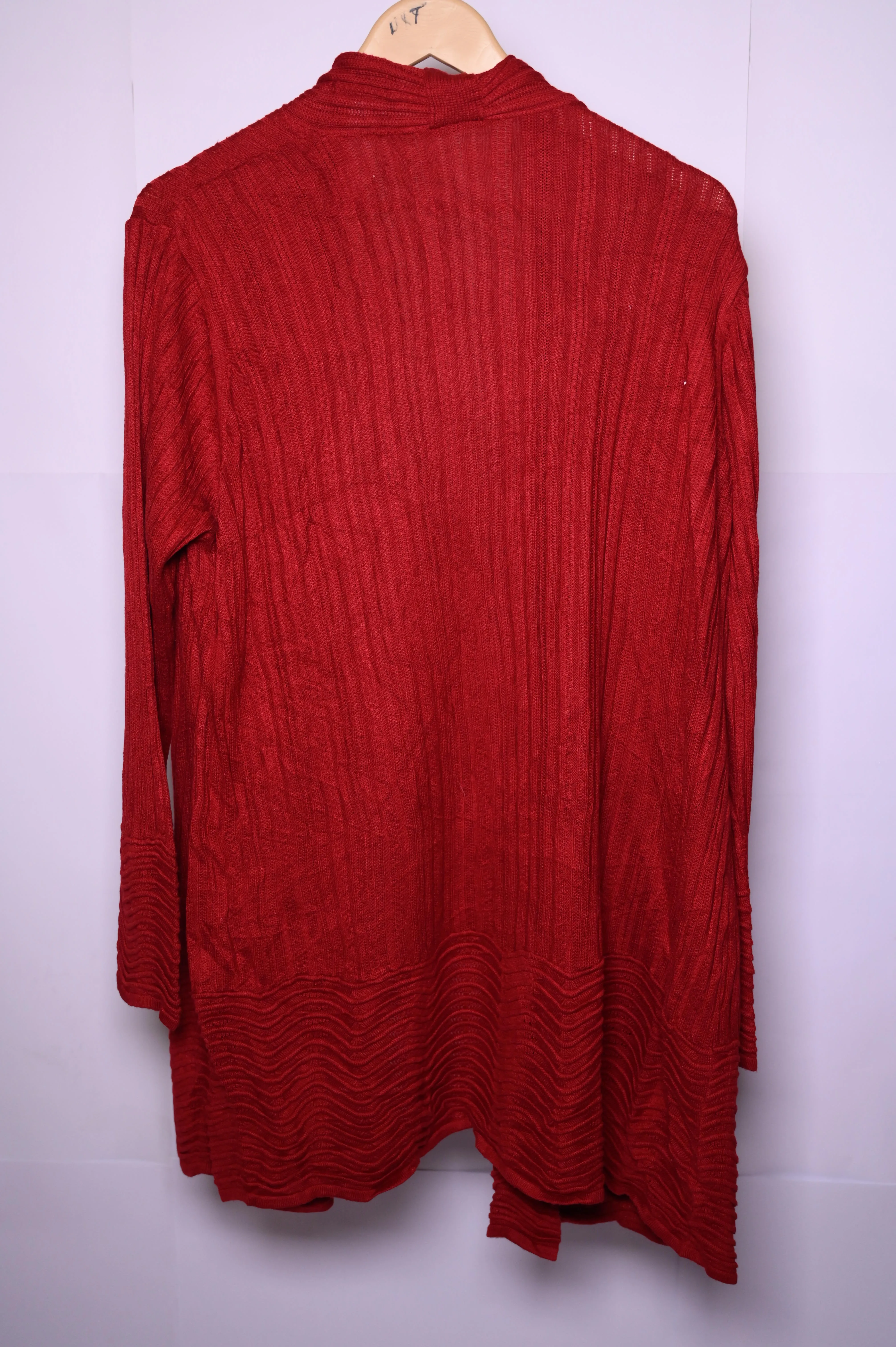 Bright Red Acrylic Shrug