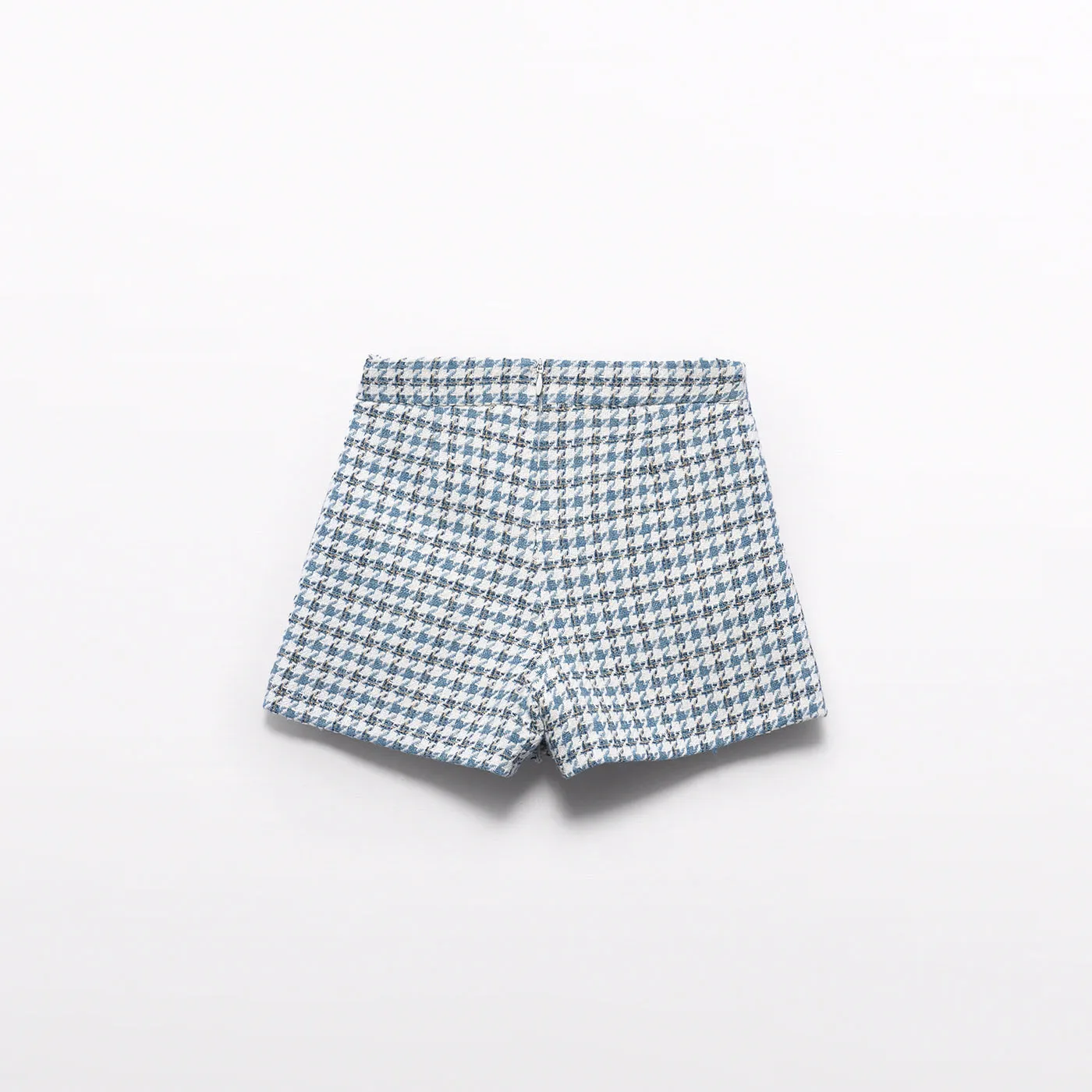 Cerulean Houndstooth Skort