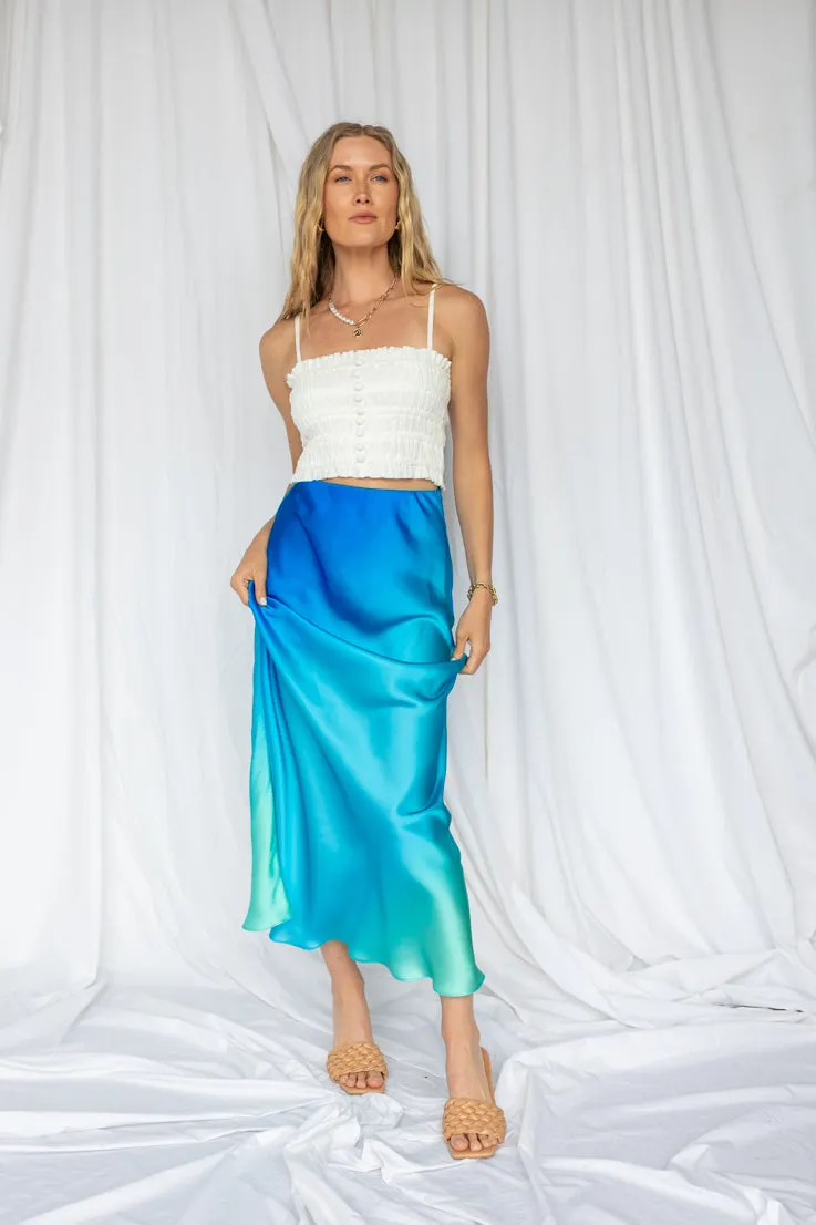 Coastal Waters Maxi Skirt