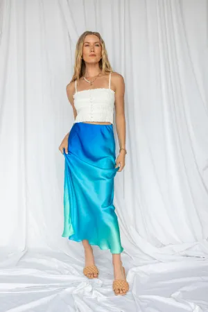 Coastal Waters Maxi Skirt