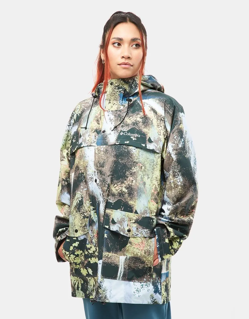 Columbia IBEX™ II Shell Jacket - Napa Green Chasing Falls Print