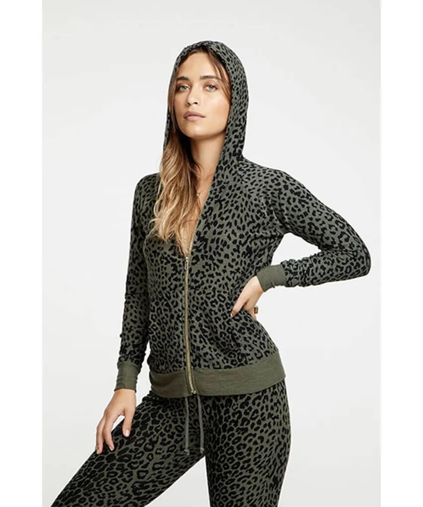 Cozy Zip Up Hoodie Safari