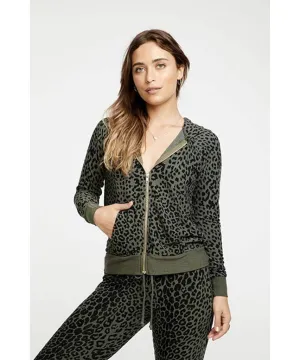 Cozy Zip Up Hoodie Safari