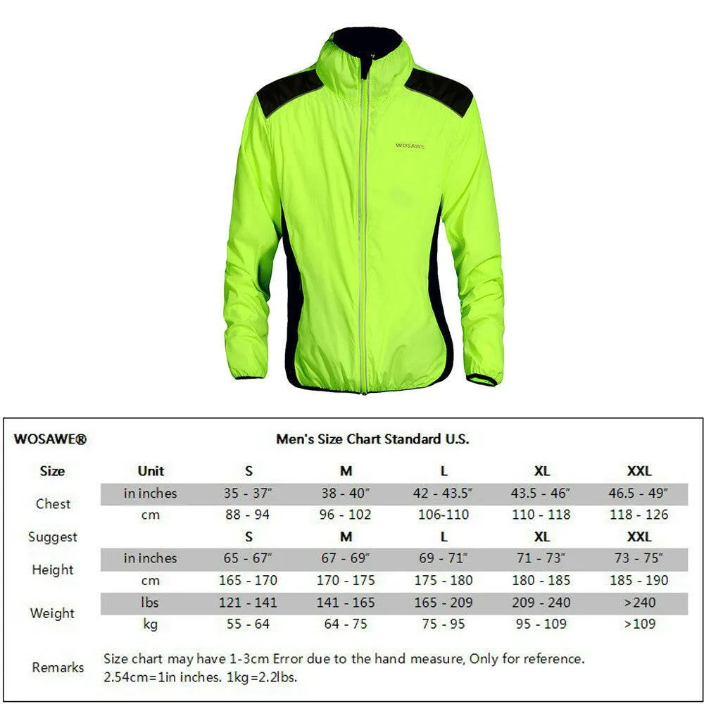 Cycling Jersey Riding Breathable Jacket Cycle Clothing Bike Long Sleeve Wind Coat