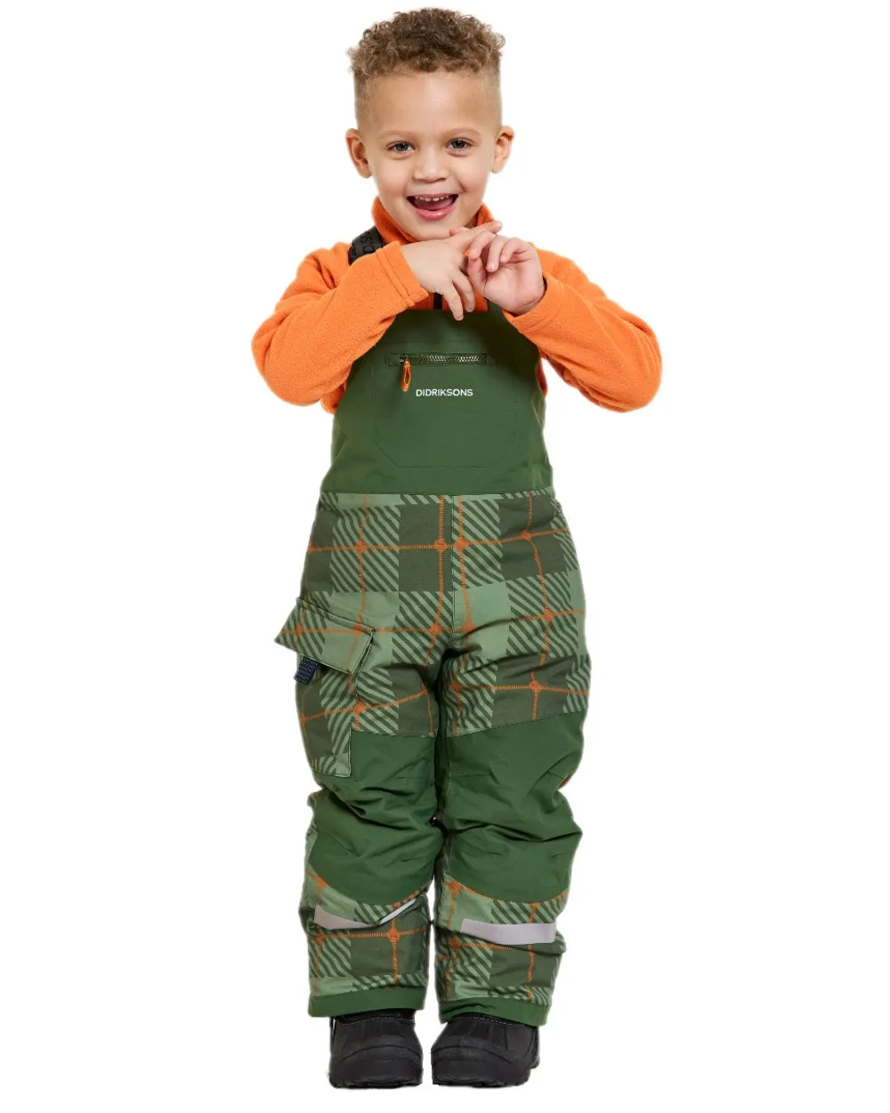 Didriksons Kids Polarbjorn Printed Bib Pants