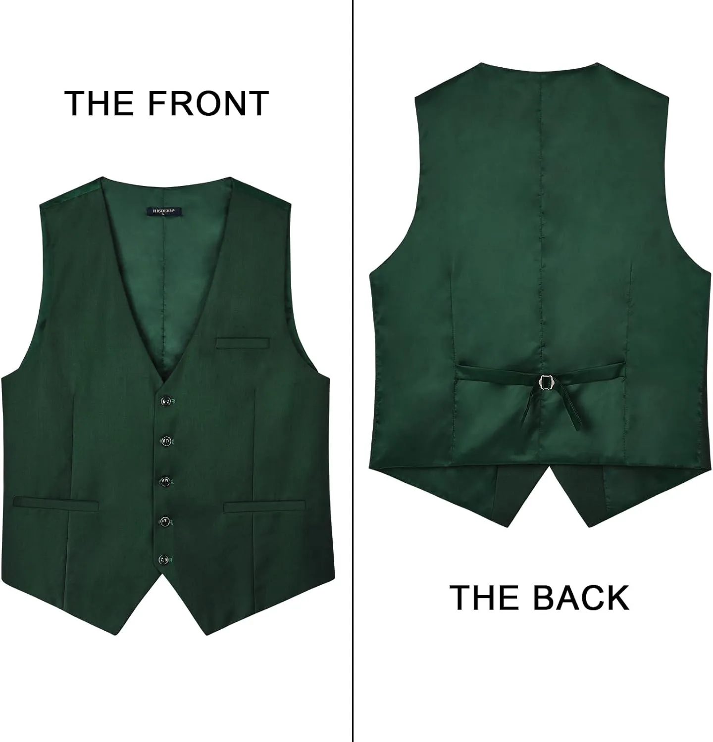 Formal Suit Vest - Z1 - FOREST GREEN