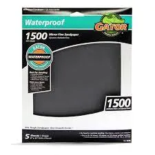 Gator waterproof sanding sheets 1500 Grit