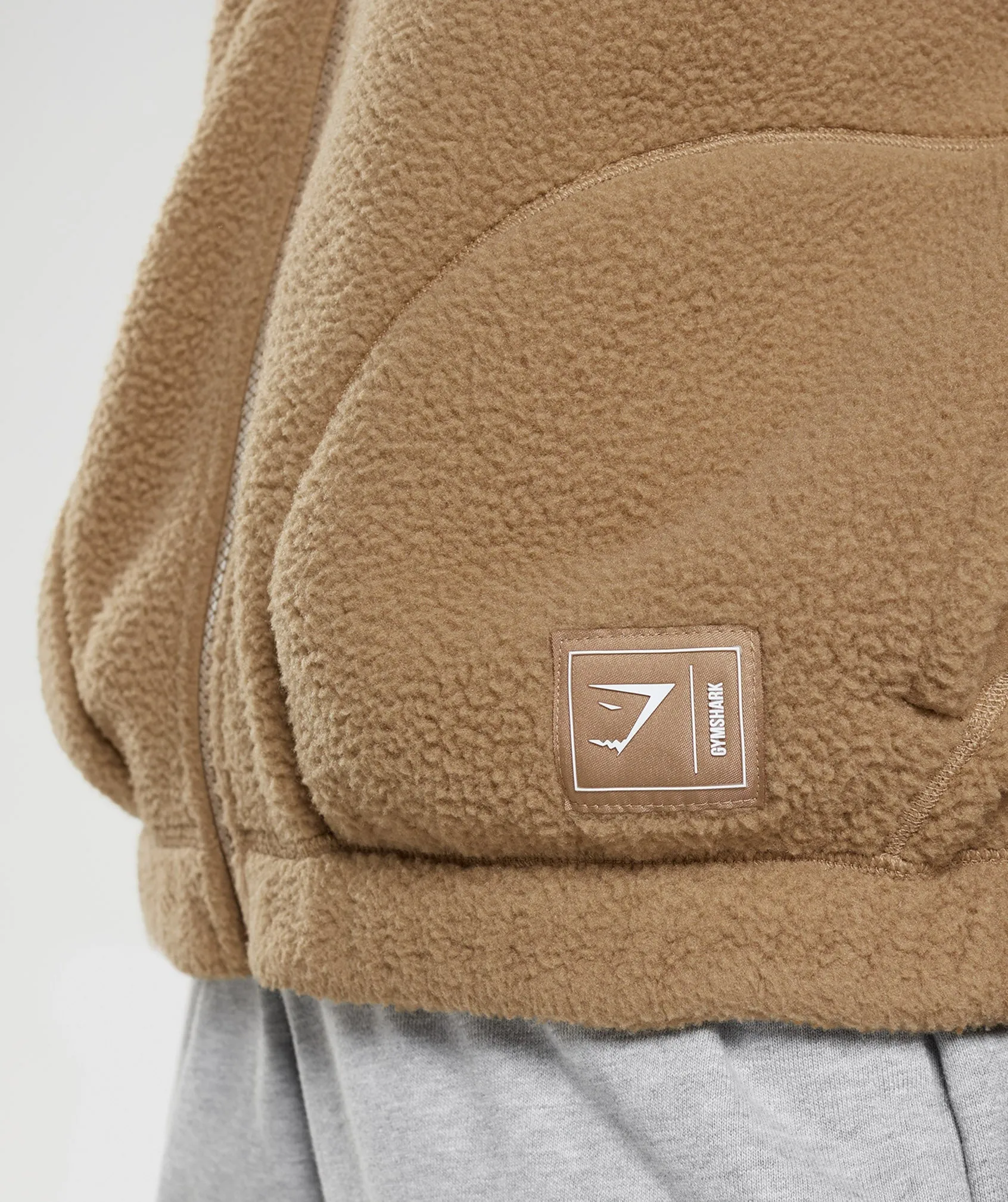 Gymshark Sherpa Jacket - Light Brown