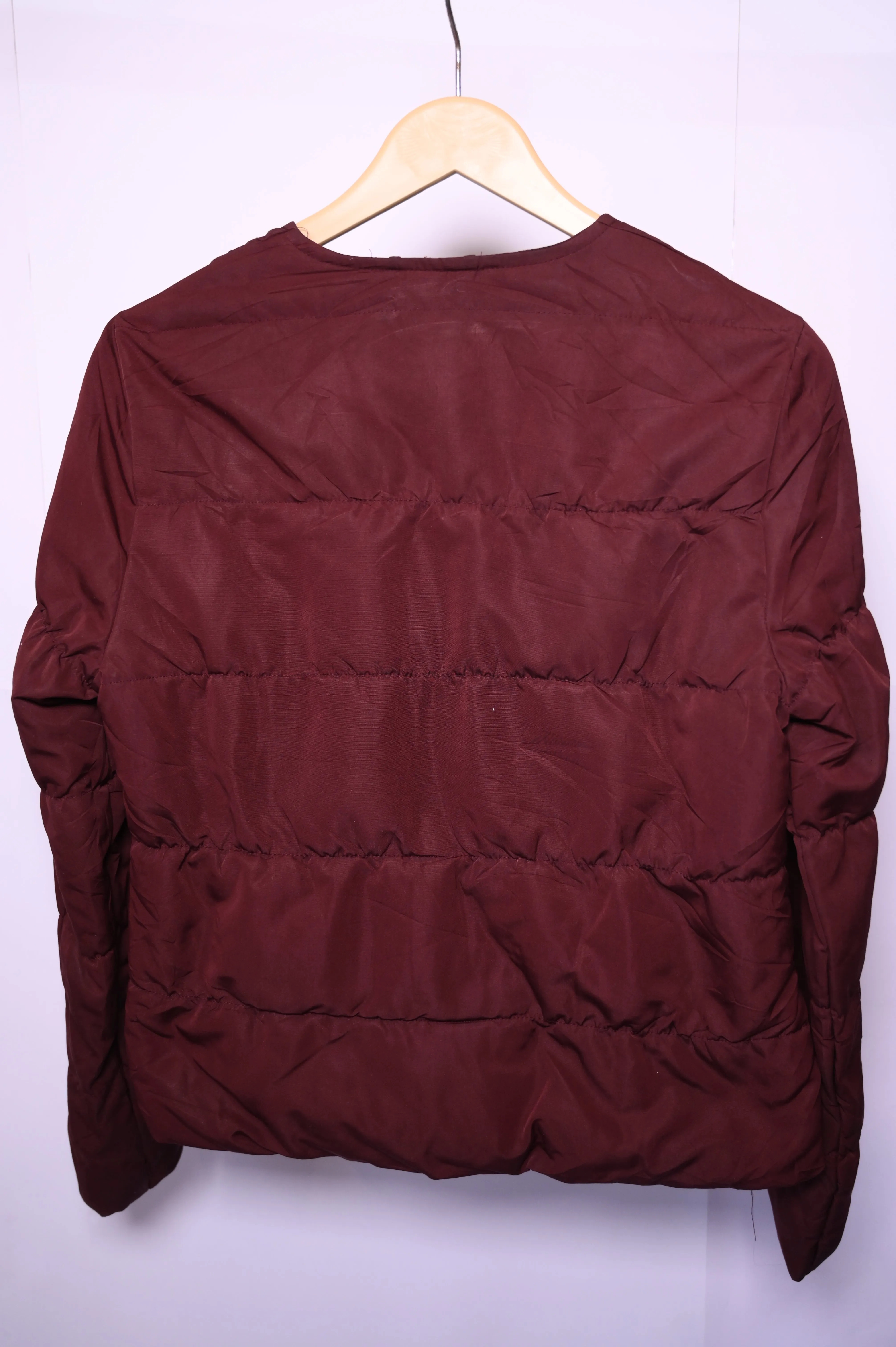 H&M Maroon Trendy Puffer Jacket