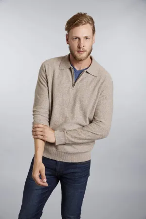 Herringbone Men's Cashmere Sweater