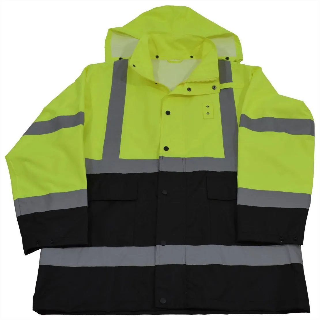 Hi Vis Class 3 Waterproof Rain Parka