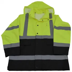 Hi Vis Class 3 Waterproof Rain Parka