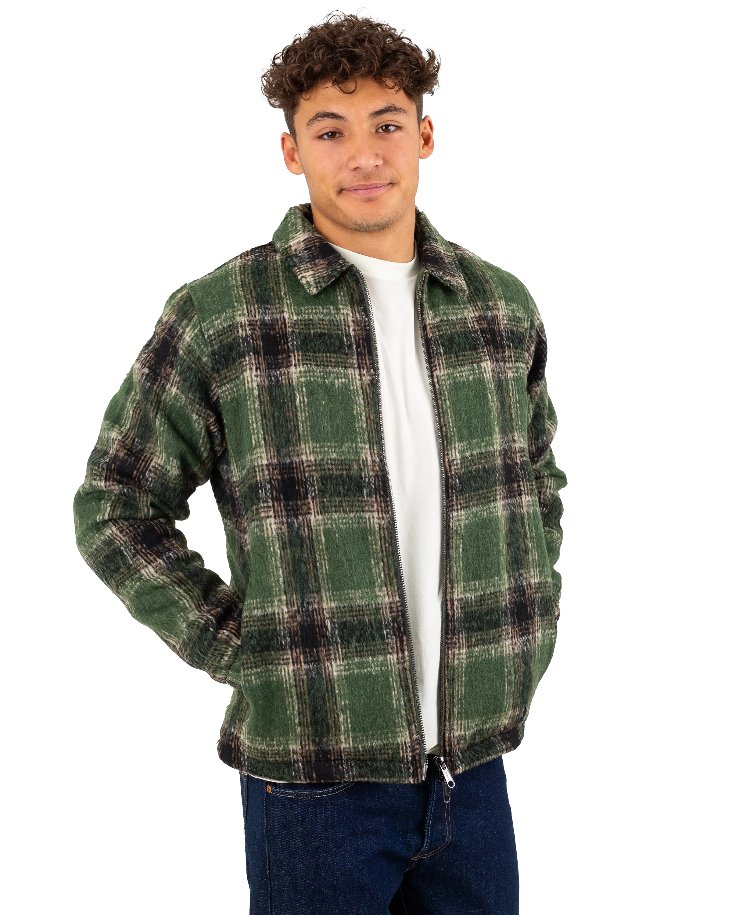 Hideout Jacket in Green Check