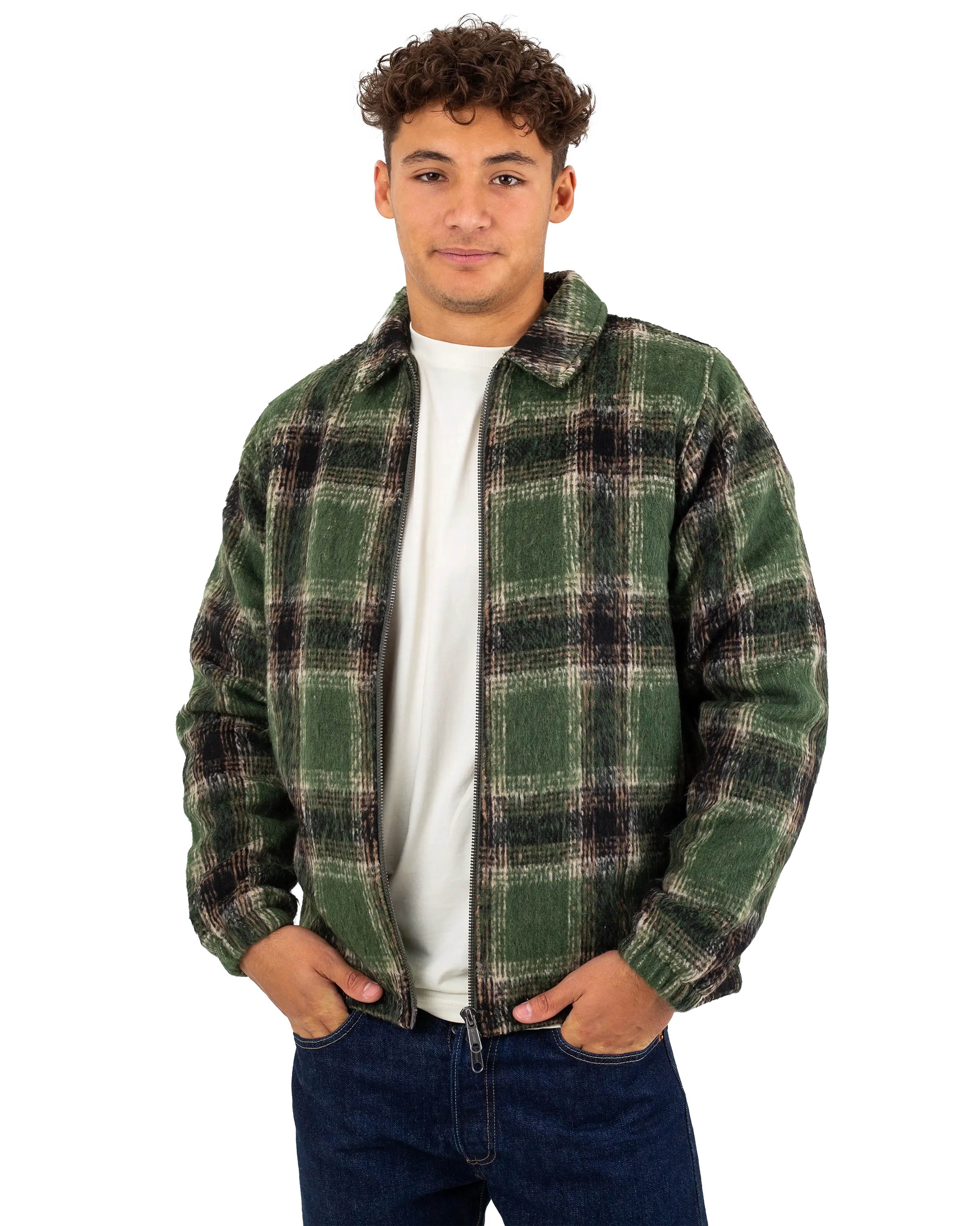 Hideout Jacket in Green Check