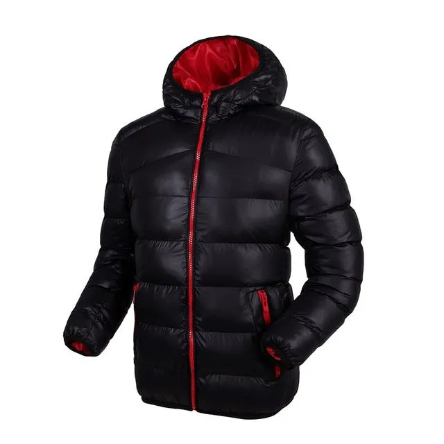 Hooded Windproof Warm Winter Jackets Mens