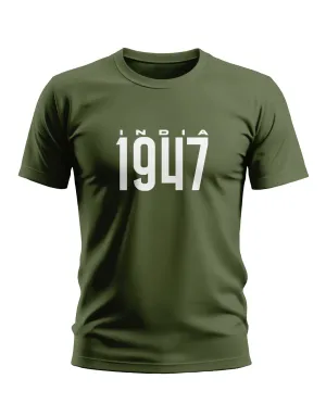 India 1947 Style Soft Cotton T-shirt