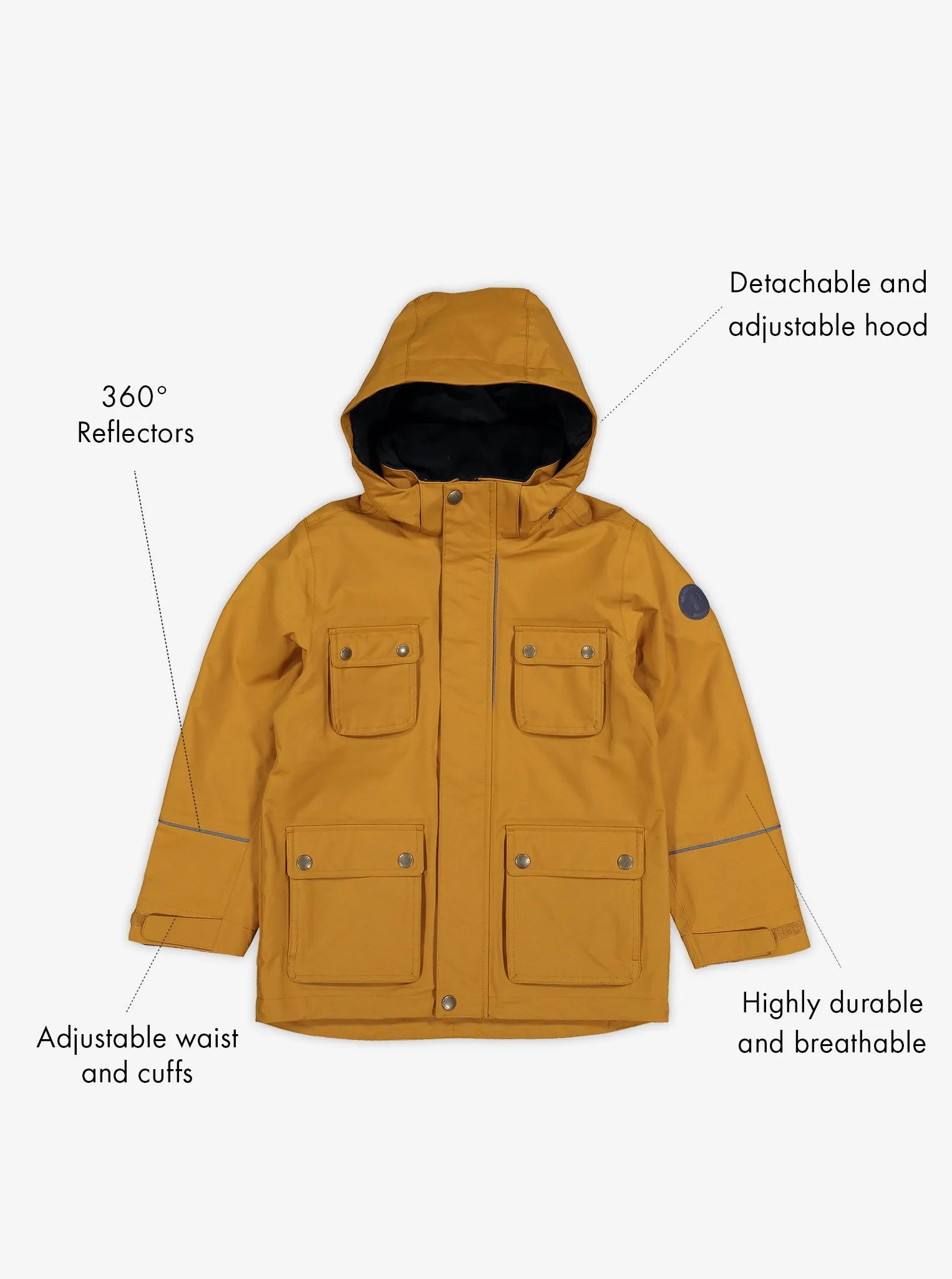 Kids Waterproof Shell Coat