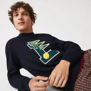 Lacoste Men's Pennants L Badge Cotton Fleece Sweatshirt