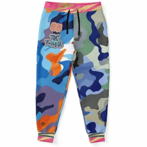 Life is a Circus Camo Duo Zebra Eco-Poly Unisex Joggers