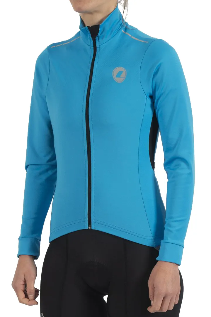 Lusso Aqua Repel Ladies Cycling Jacket - Blue