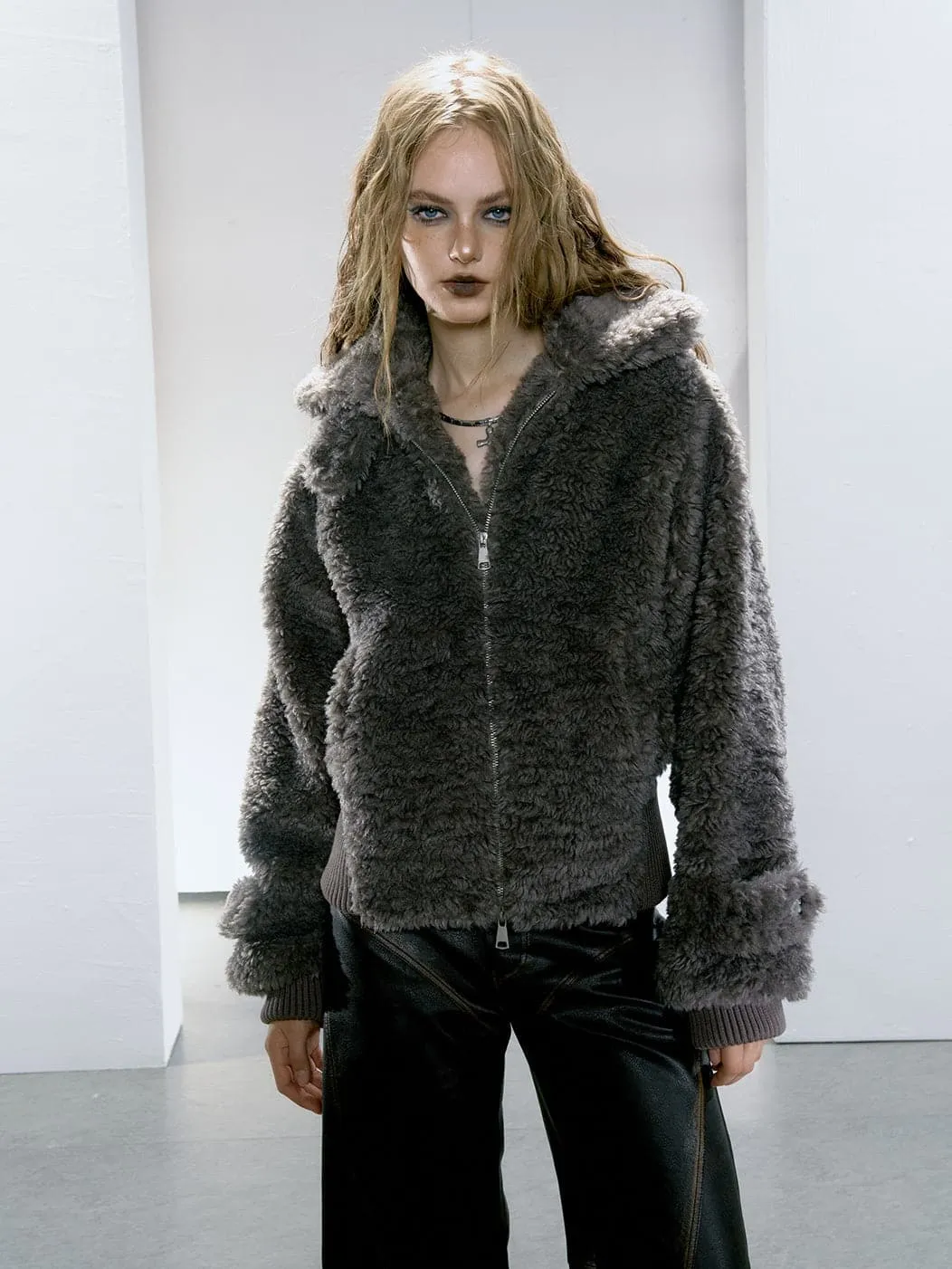 Luxurious Cozy Fleece Outerwear Jacket