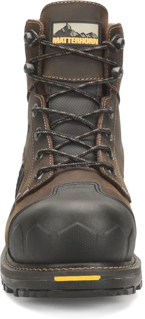 Matterhorn Men's Maximus 6" Comp Toe WP Work Boot Brown MT2561