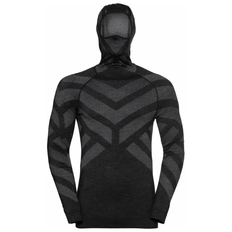 MEN'S NATURAL   KINSHIP WARM LONG SLEEVE BASE LAYER TOP WITH FACE MASK AND HOOD