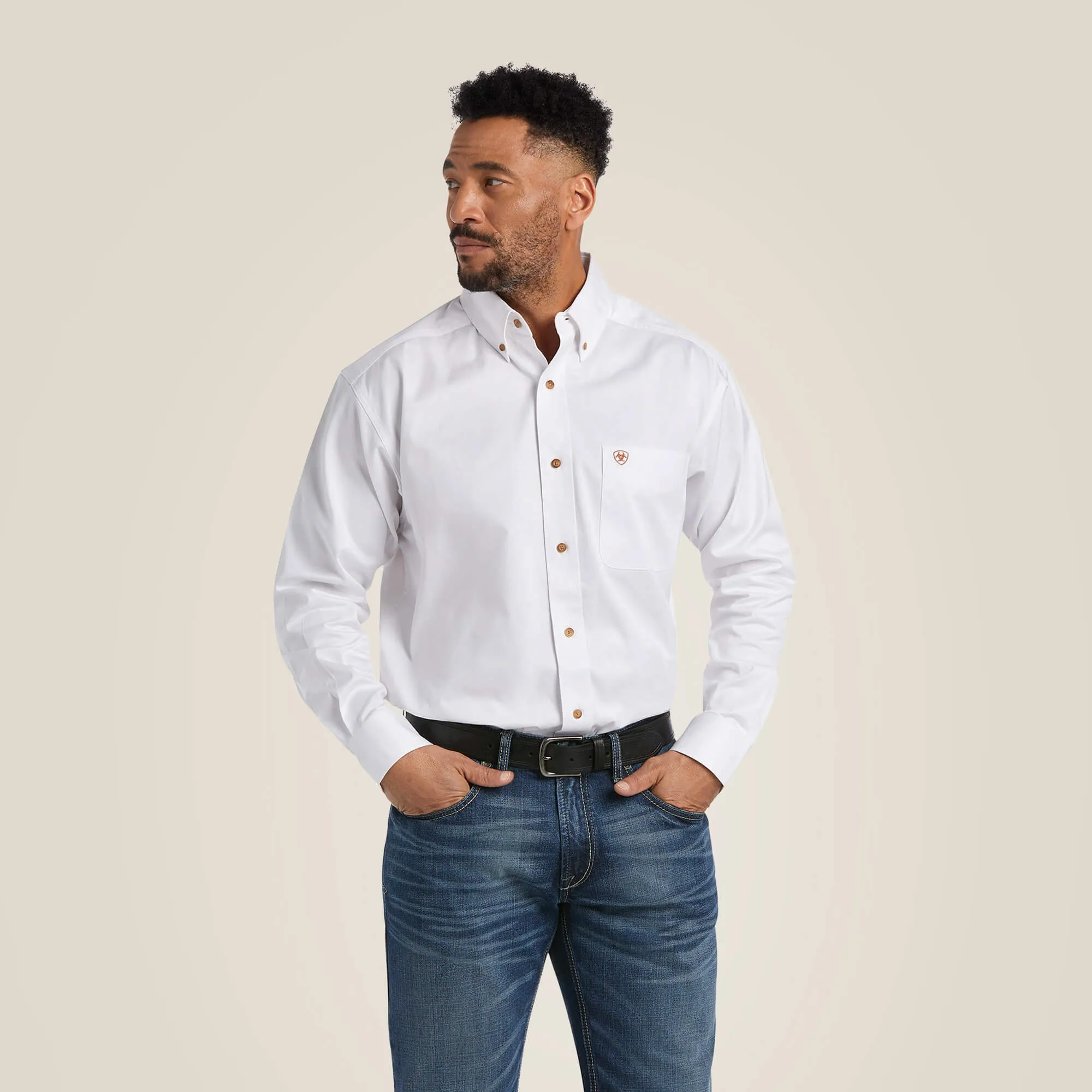 Men's Solid Twill Classic Fit Shirt