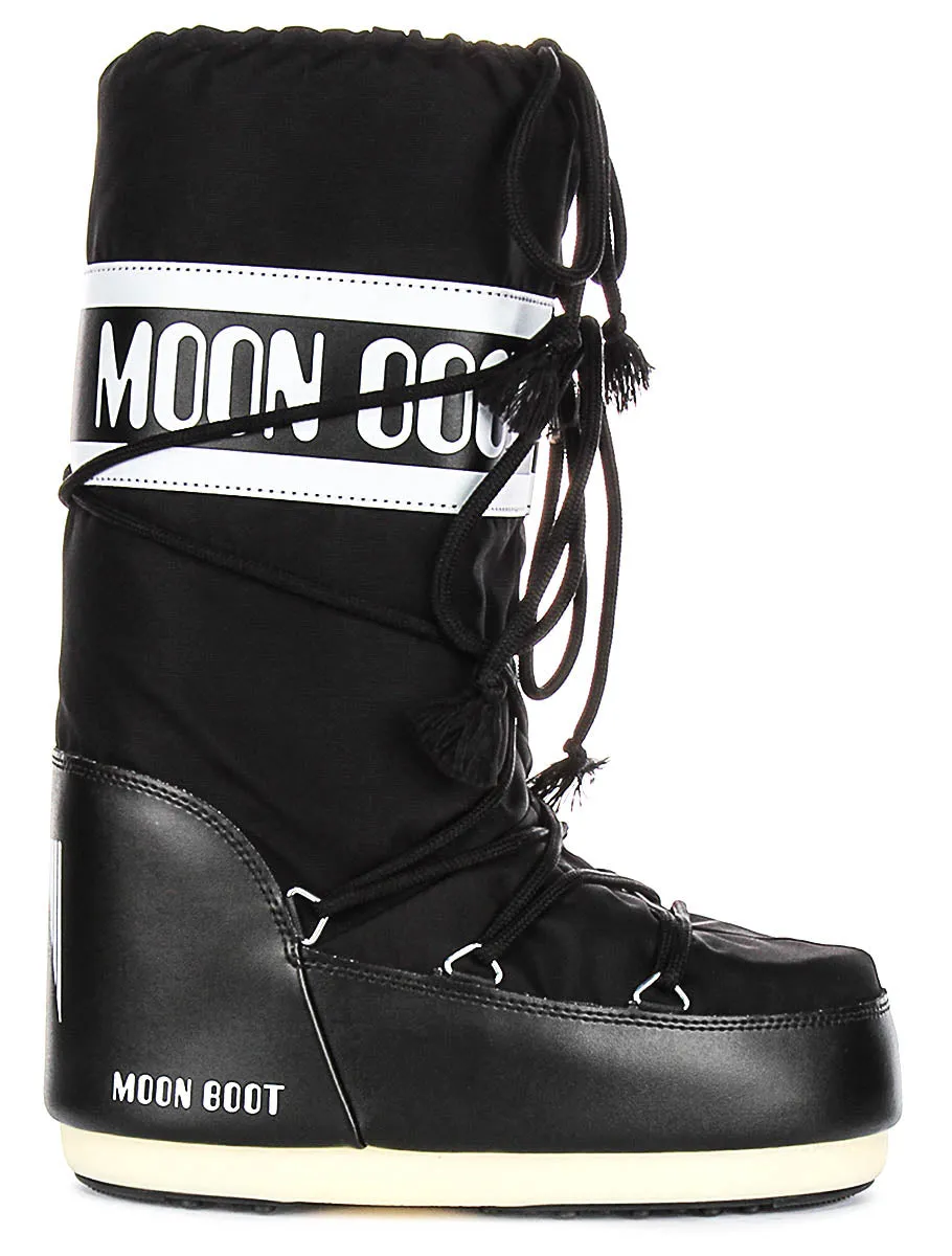 Moon Boot Icon Nylon In Black For Women