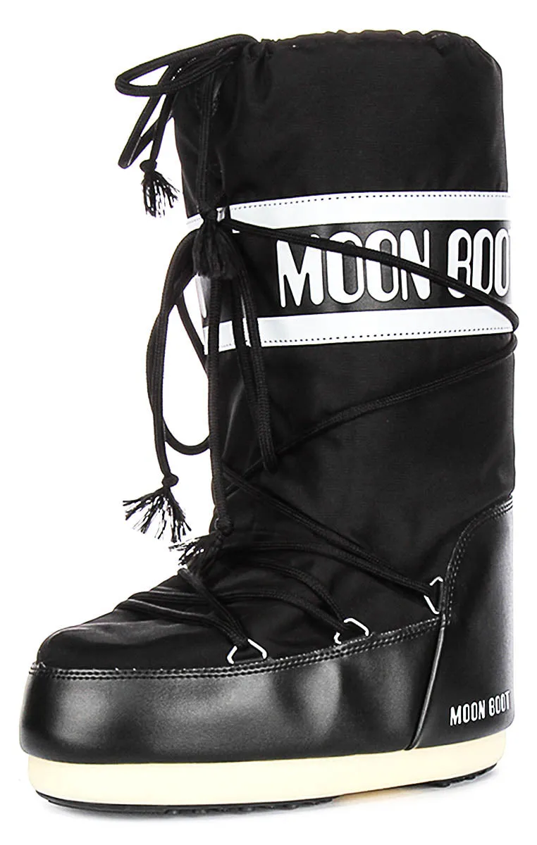 Moon Boot Icon Nylon In Black For Women