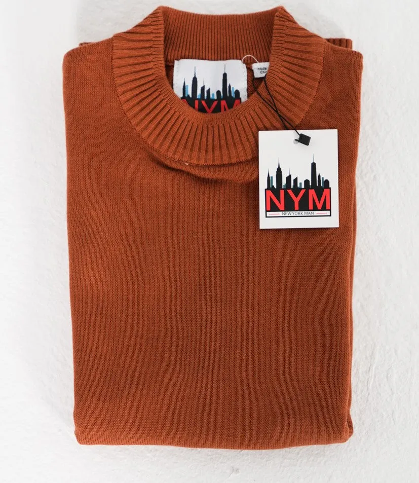 New York Man Mock Neck (Lavane) Long Sleeve-Copper