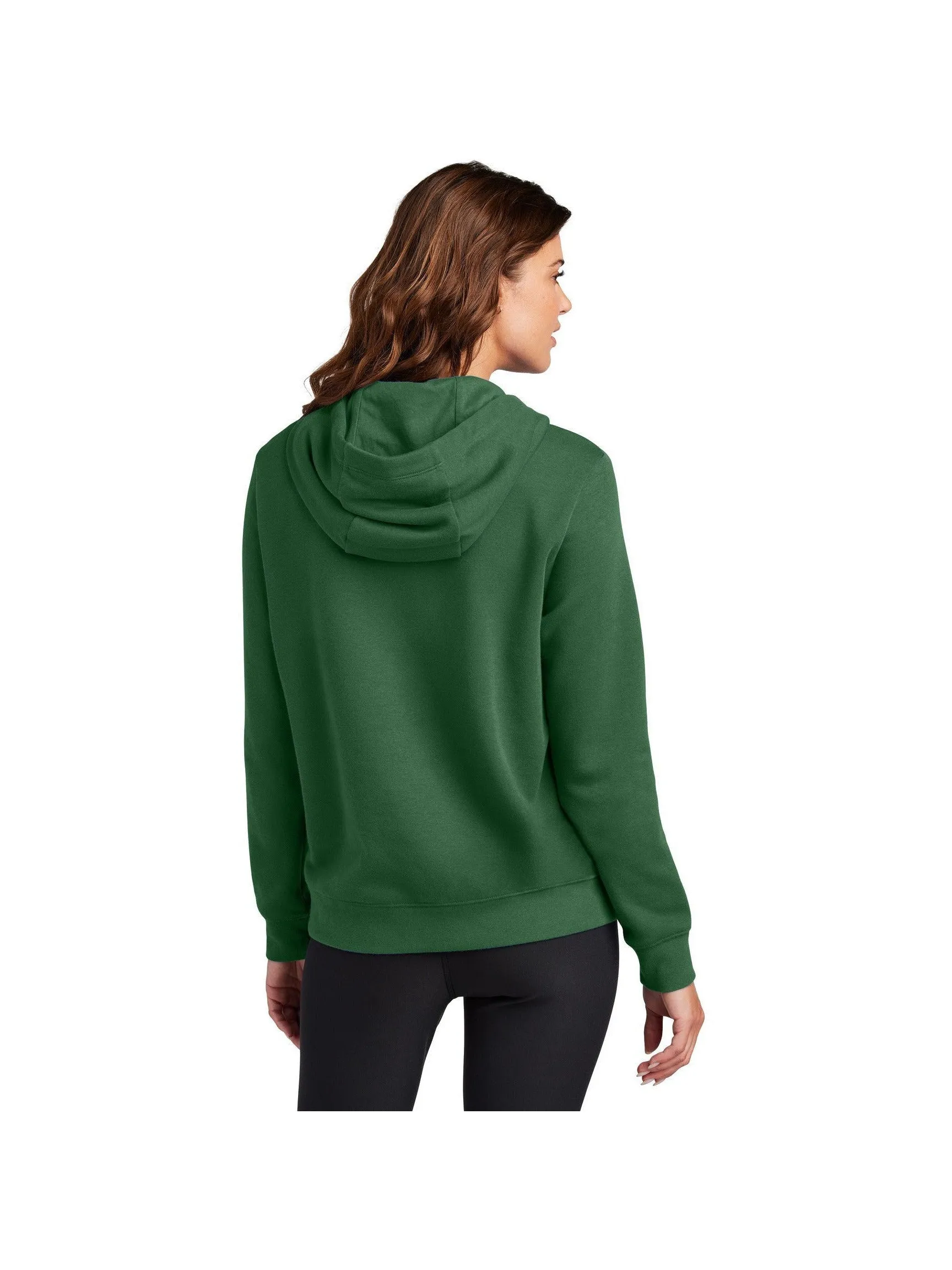 Nike Ladies Club Fleece Sleeve Swoosh Pullover Hoodie