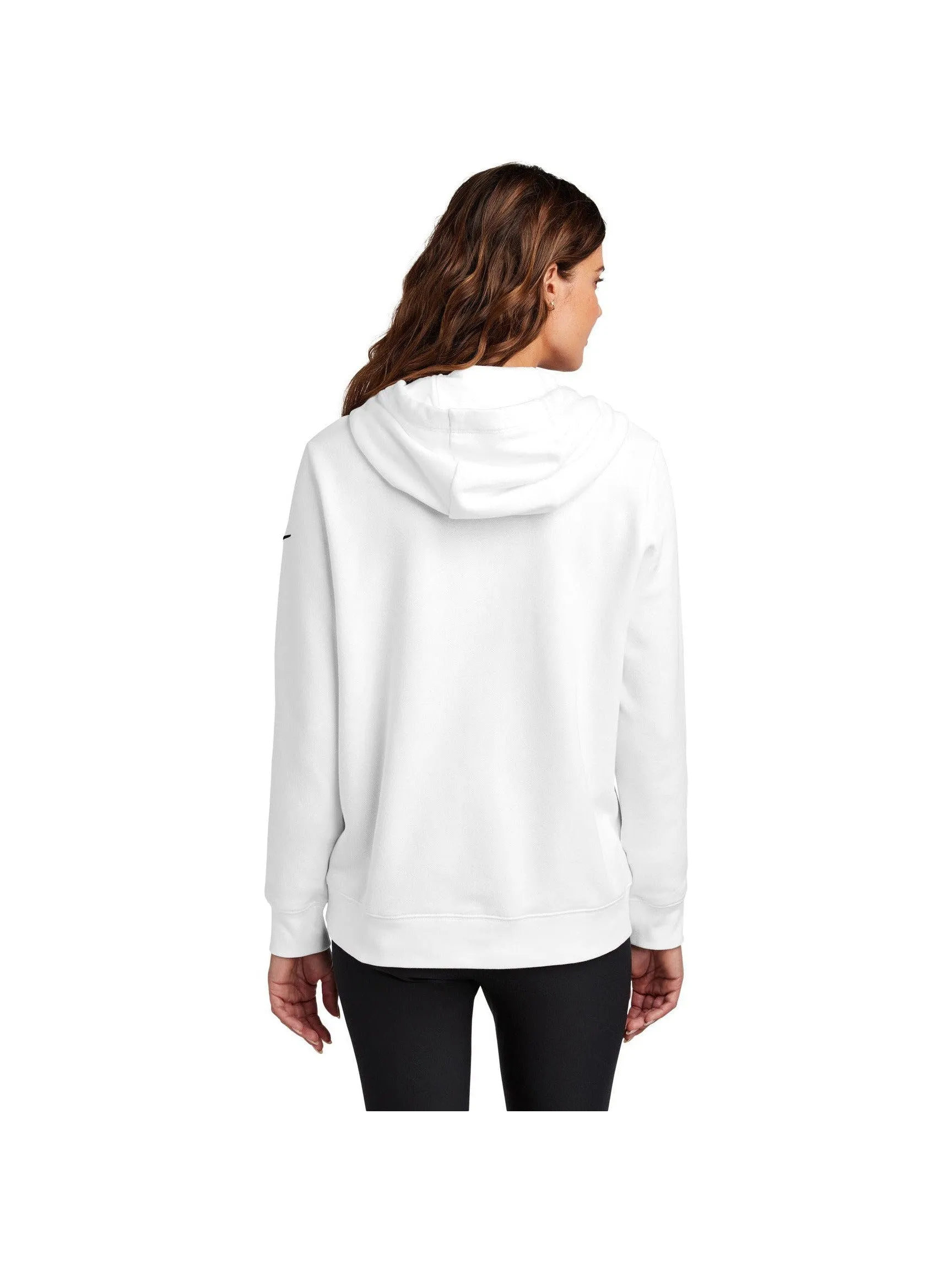 Nike Ladies Club Fleece Sleeve Swoosh Pullover Hoodie