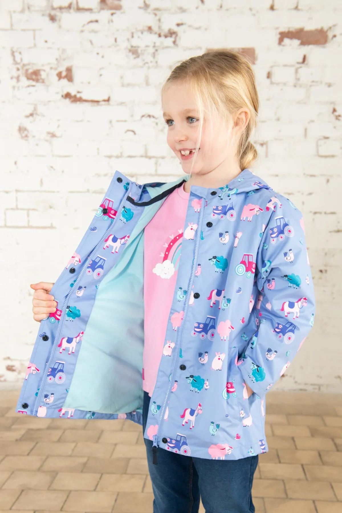 Olivia Jacket - Lilac Farm Print