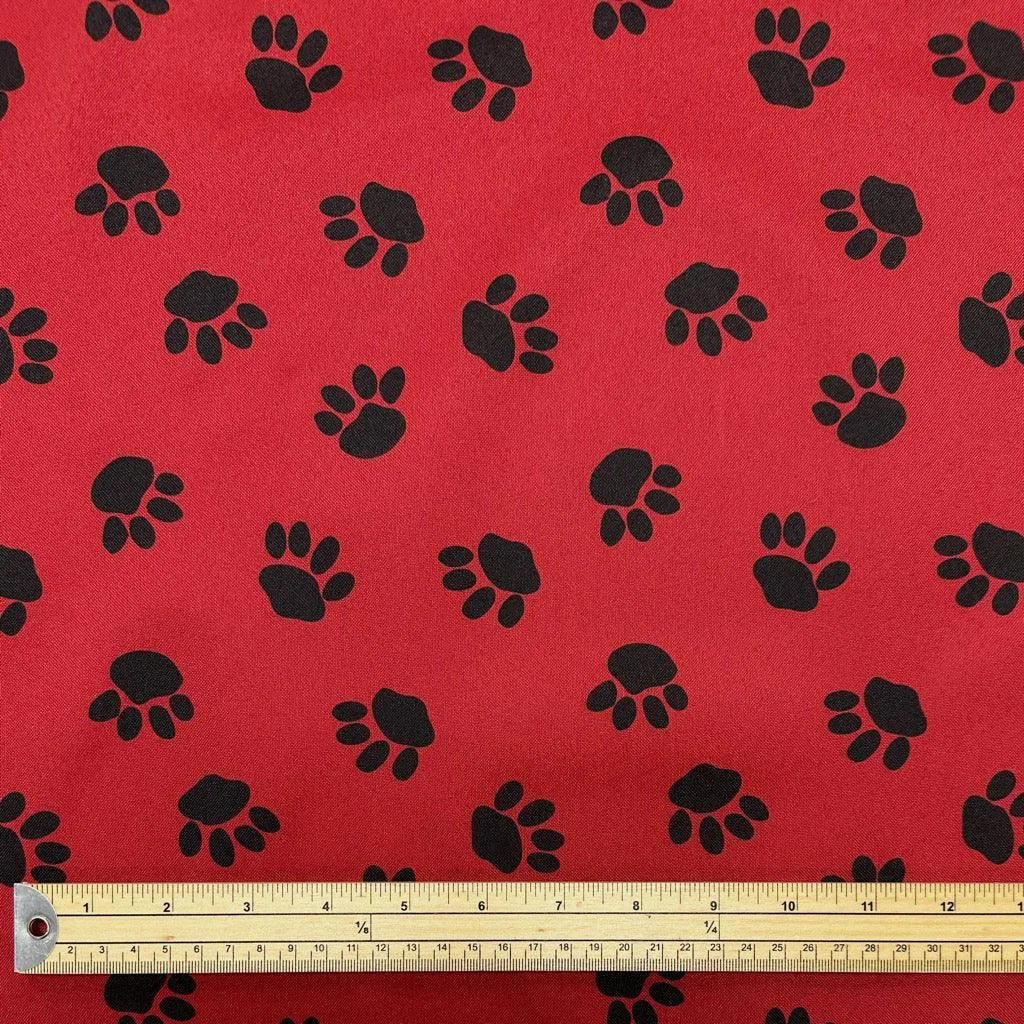 Paw Print Heavy Duty Waterproof Fabric