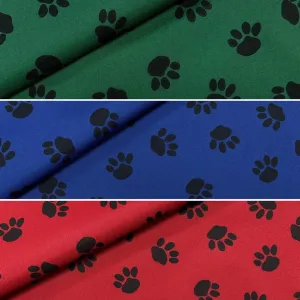 Paw Print Heavy Duty Waterproof Fabric