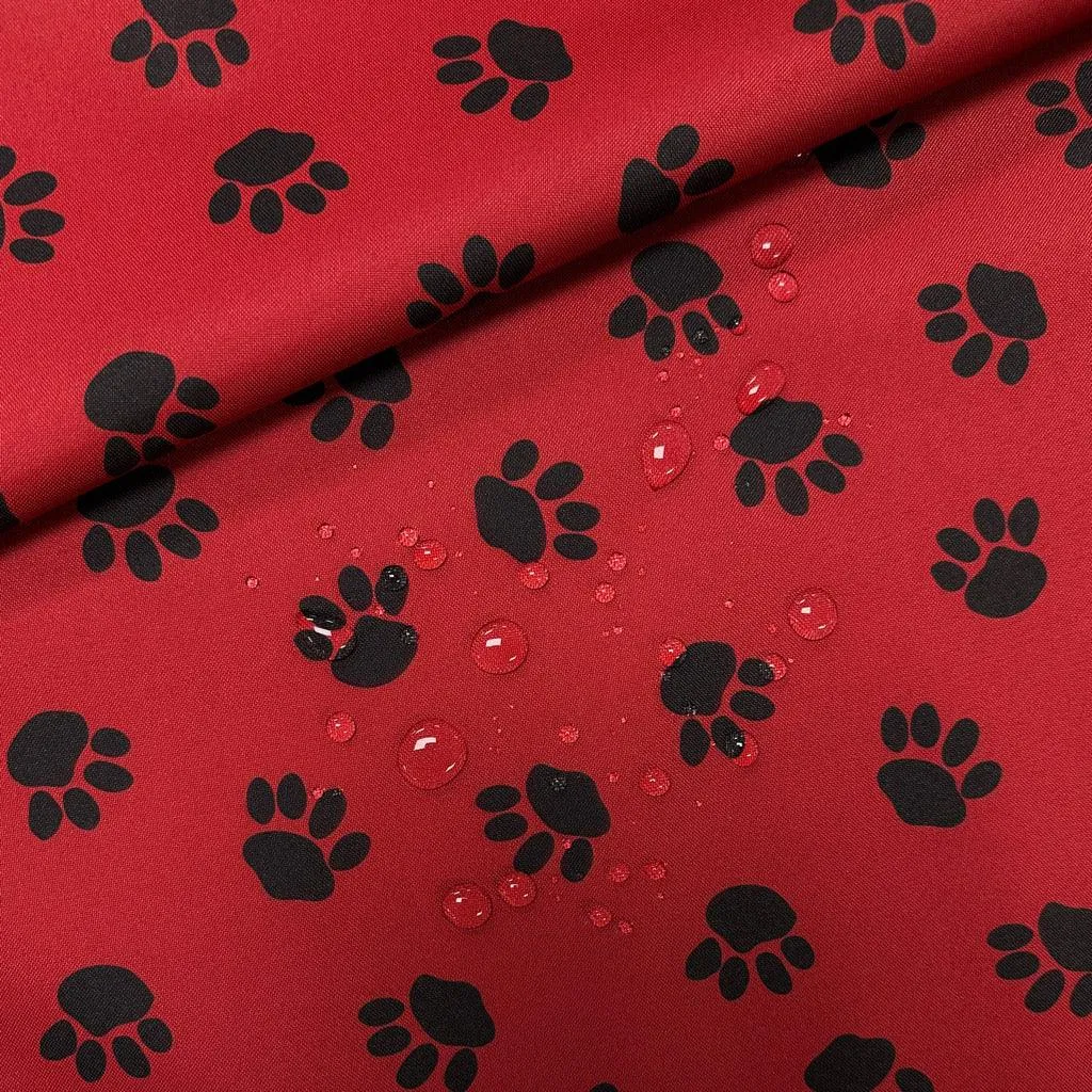 Paw Print Heavy Duty Waterproof Fabric