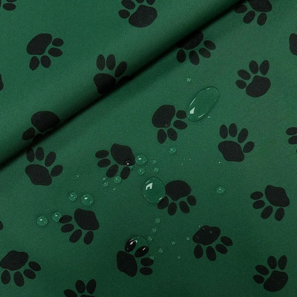 Paw Print Heavy Duty Waterproof Fabric