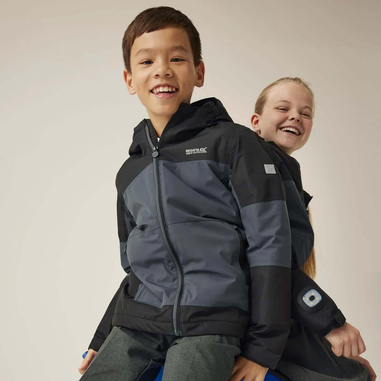 Regatta Kids Beamz IV Waterproof Concealed Light Jacket