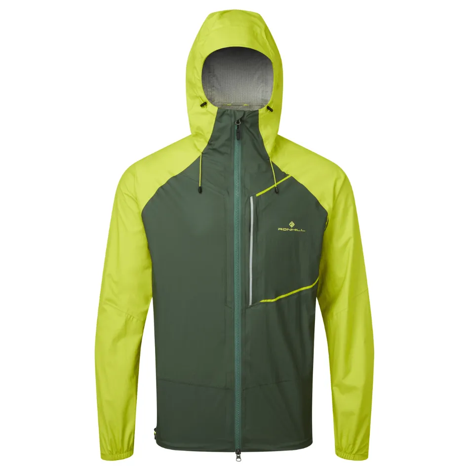 Ronhill Men's Tech Fortify Jacket in Dark Sage/Acid AW24