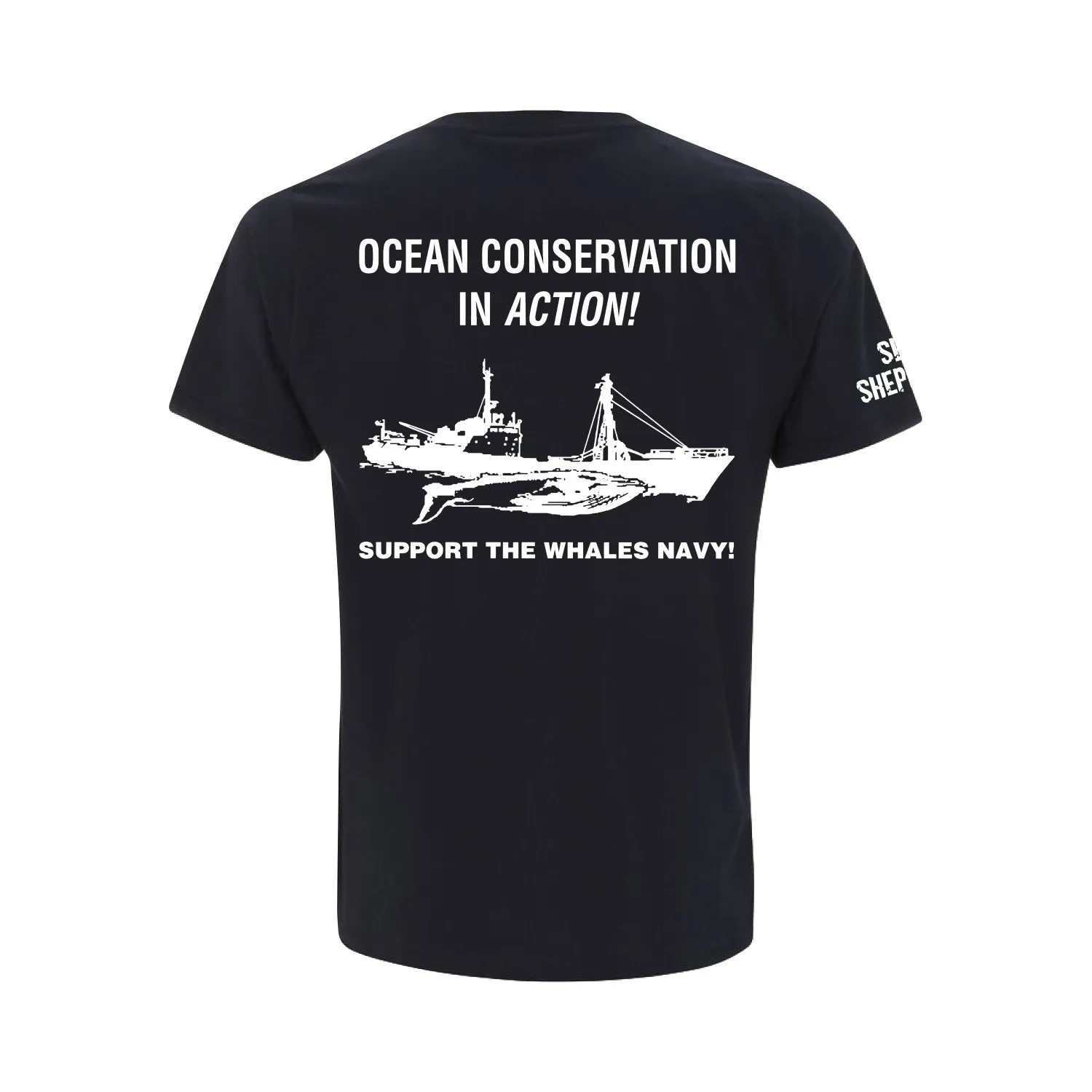 Sea Shepherd Classic 100% Organic Navy Short Sleeve Tee