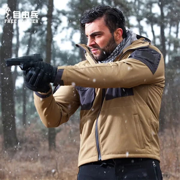 tactical waterproof soft shell hiking jacket