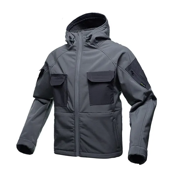 tactical waterproof soft shell hiking jacket