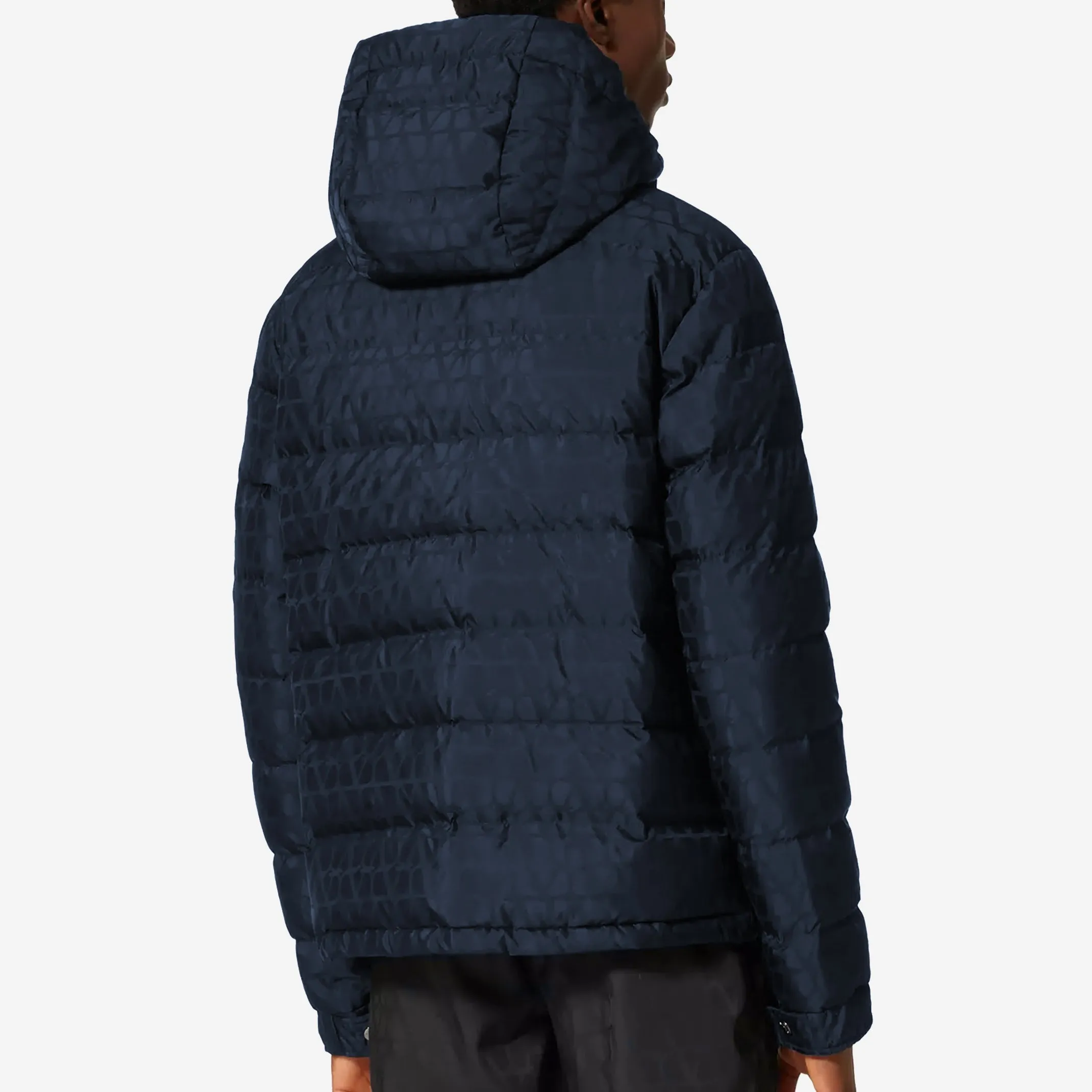 Valentino Garavani Nylon Jacquard Puffa Jacket