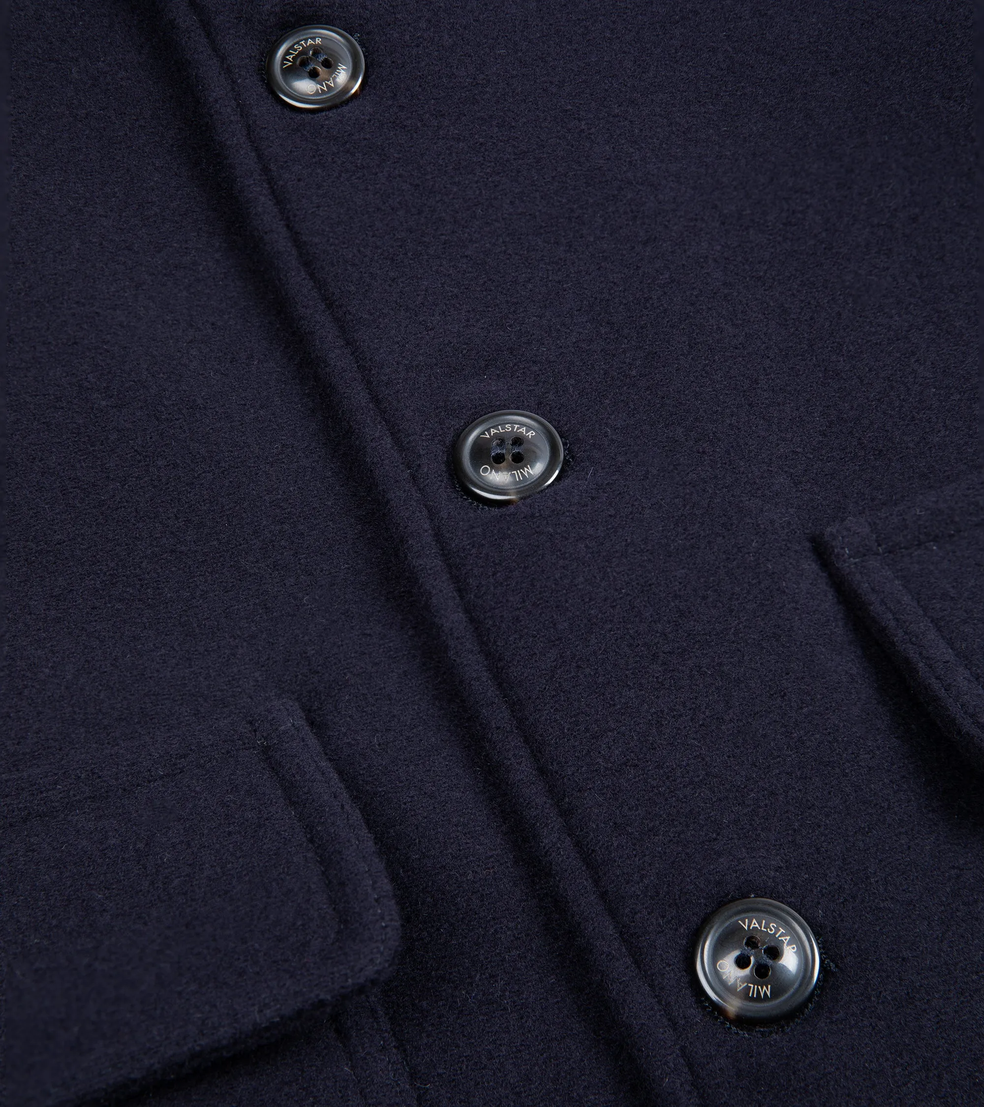 Valstar Valstarino Wool Flannel Jacket: Navy