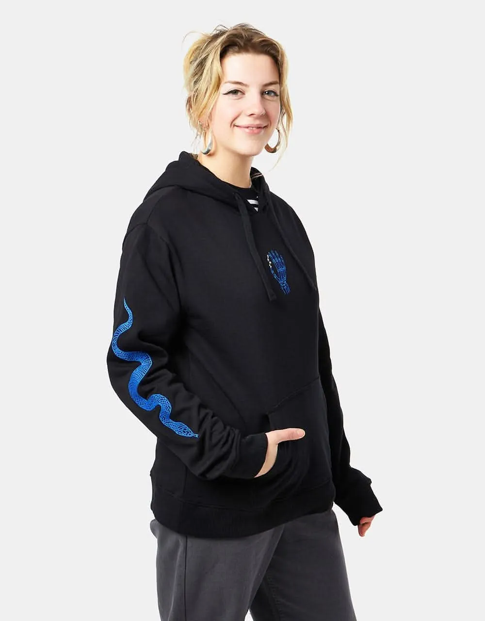 Vans Womens Breana Skate Fleece Pullover Hoodie - Black