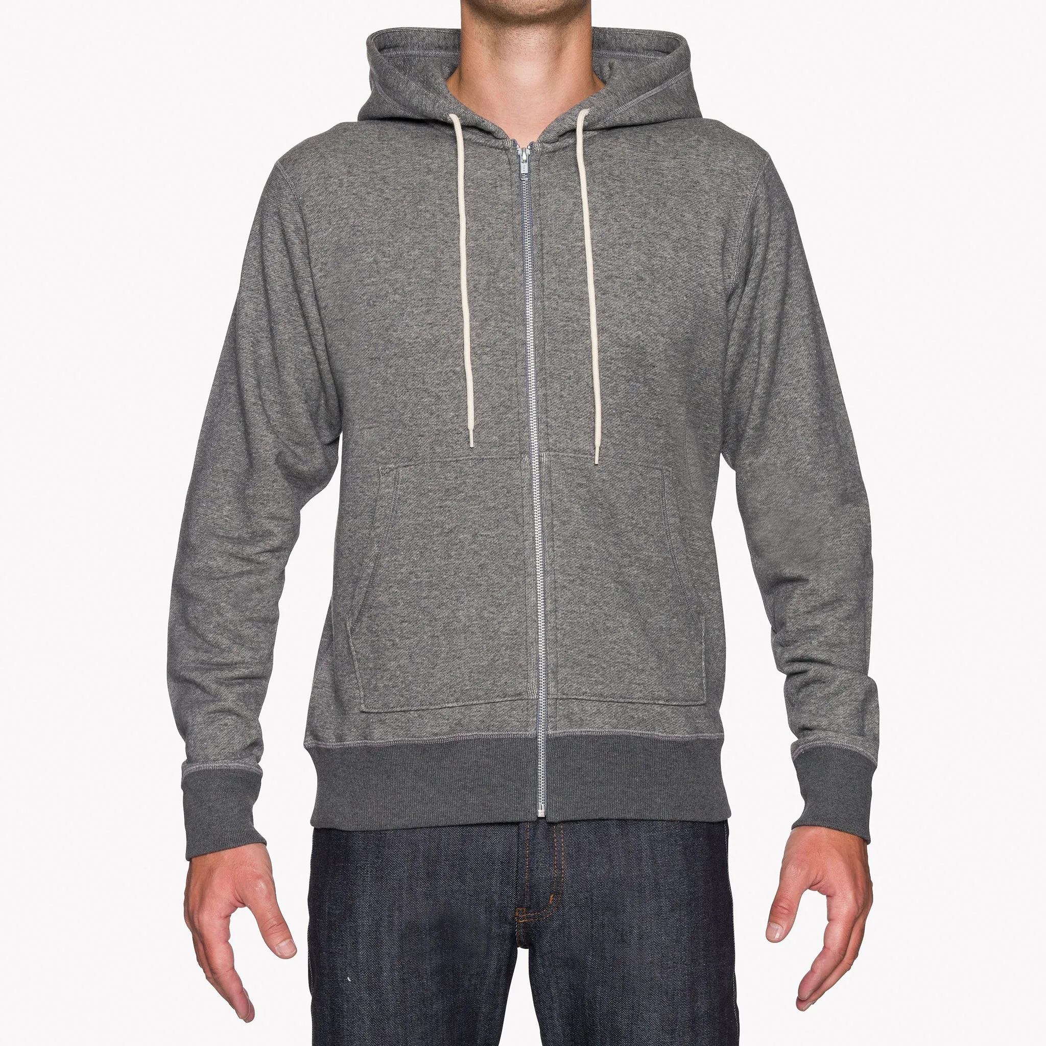 Zip Hoodie - Heavyweight Terry - Charcoal